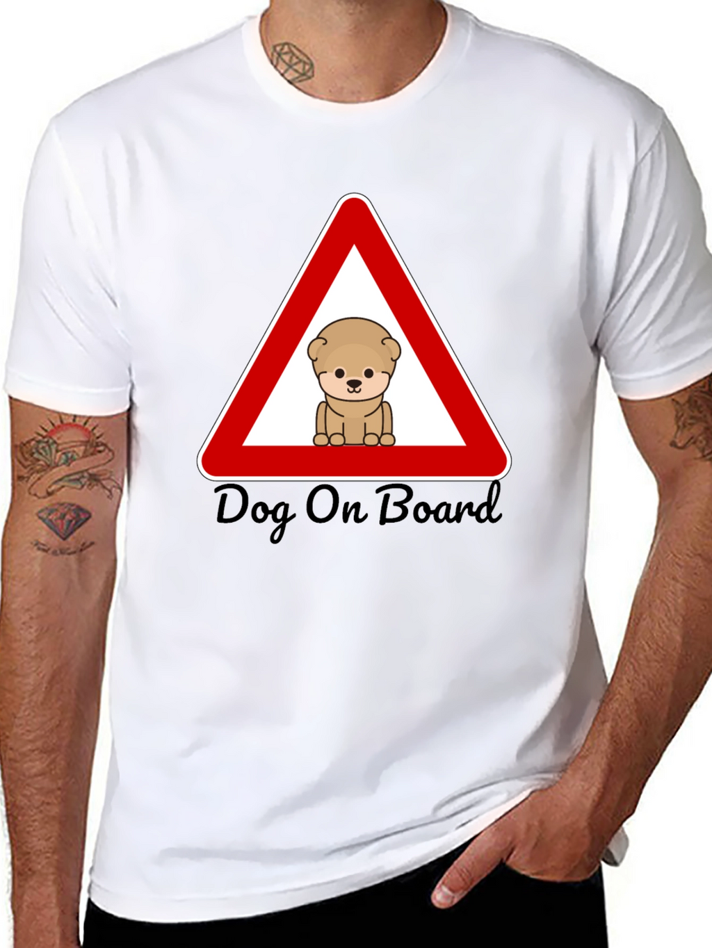 Dog On Board Graphic T-Shirt