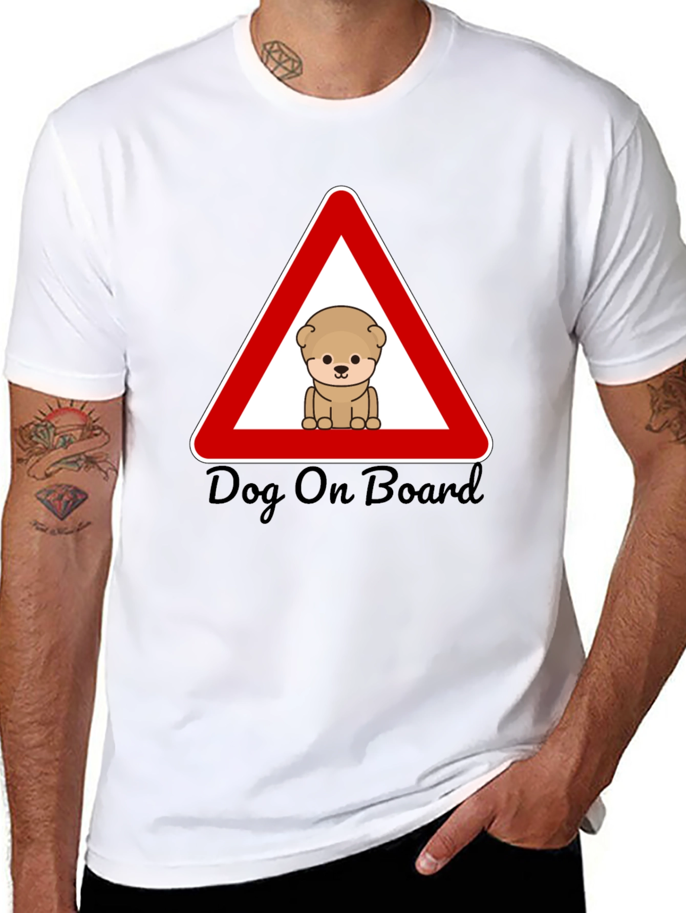 Dog On Board Graphic T-Shirt