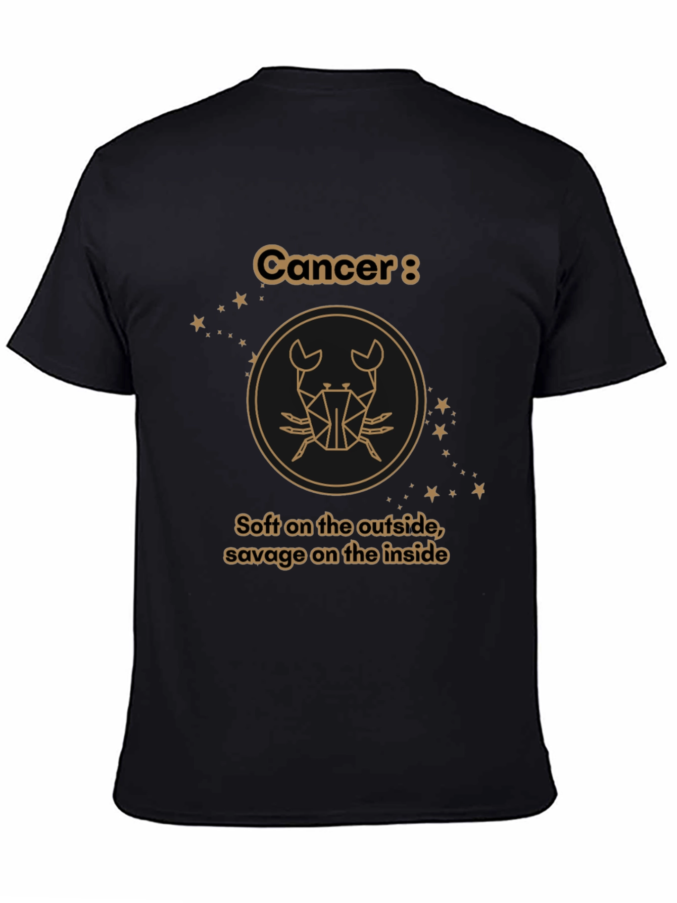 Cancer Zodiac Graphic Tee: Soft & Savage T-Shirt