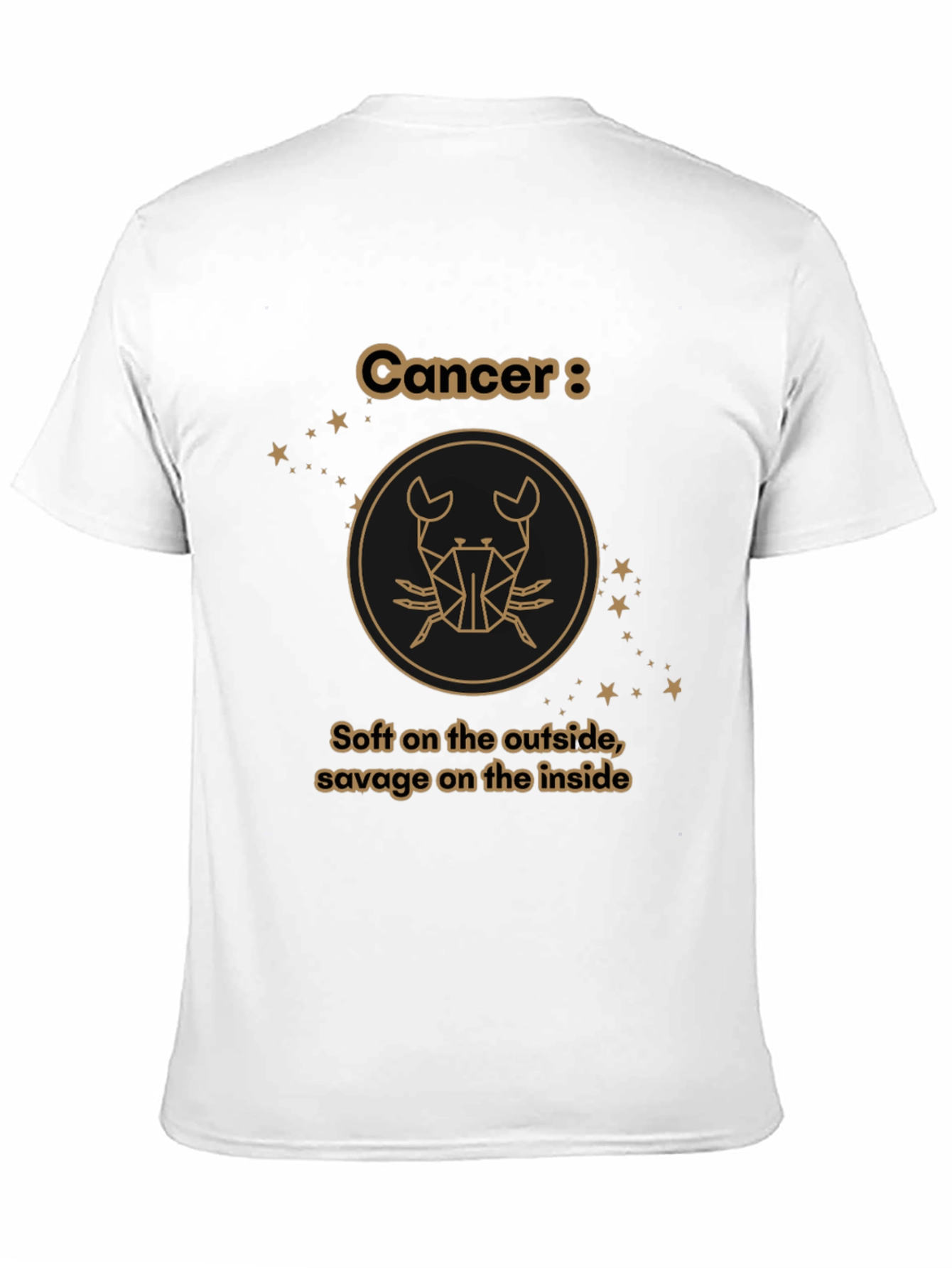 Cancer Zodiac Graphic Tee: Soft & Savage T-Shirt