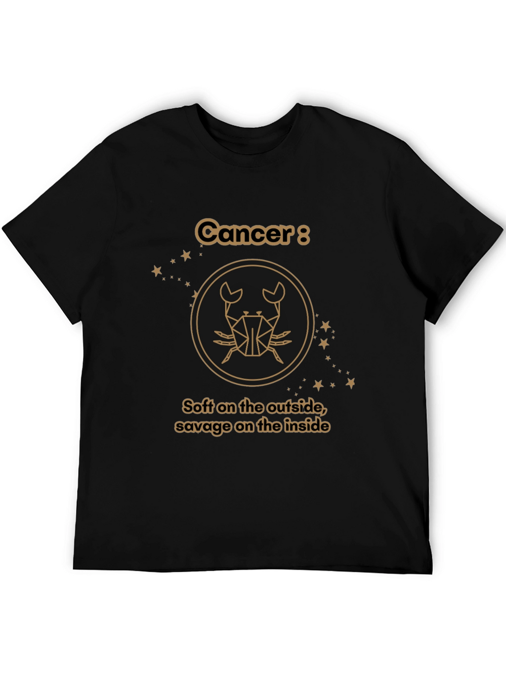 Cancer Zodiac Graphic Tee: Soft & Savage T-Shirt