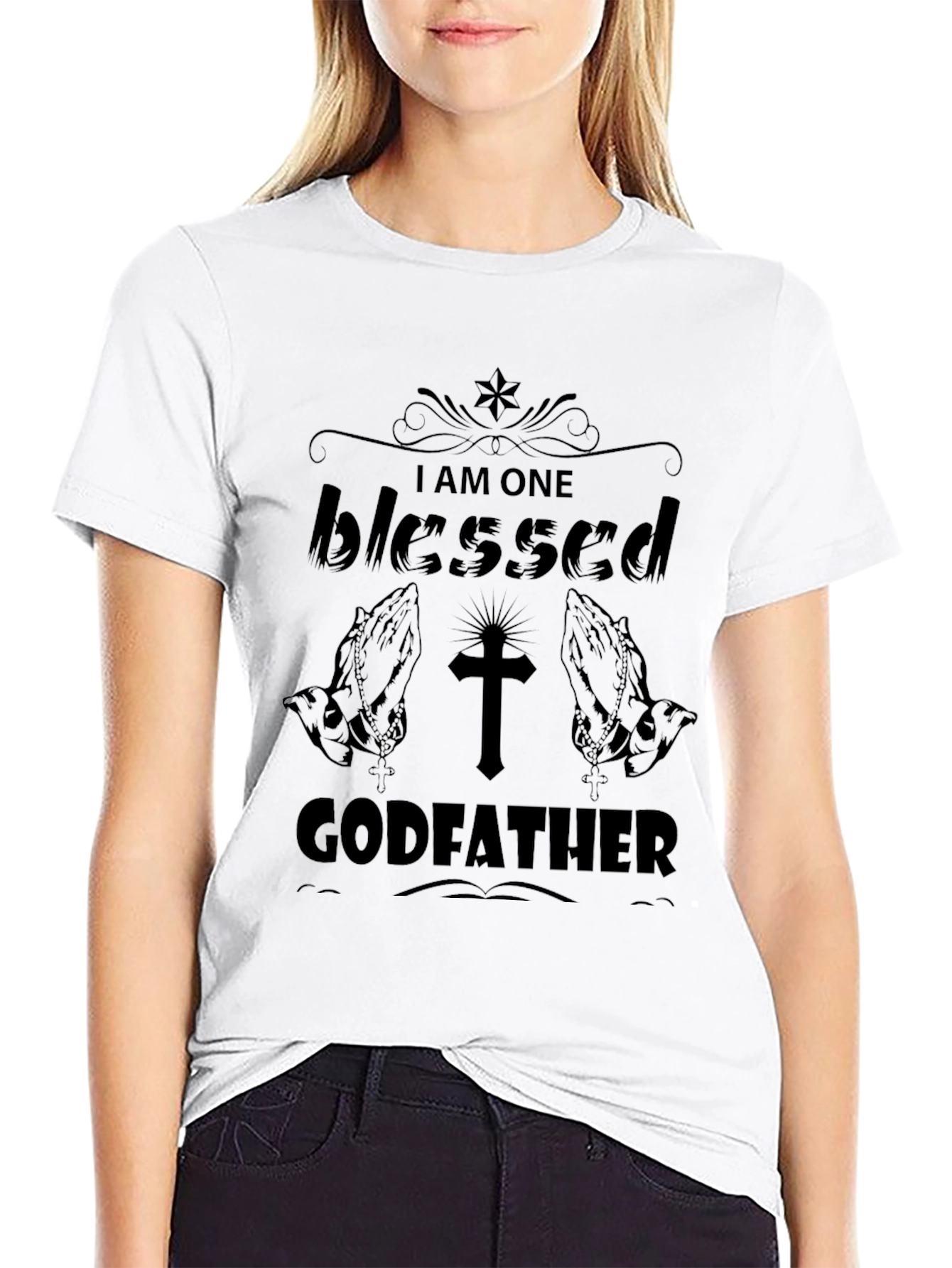 Blessed Godfather T-Shirt - Religious Gift