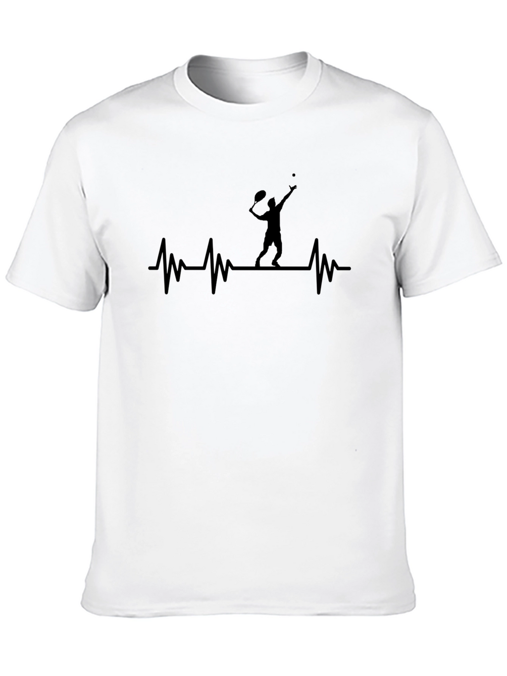 Tennis Heartbeat T-Shirt - Serve Up Style!