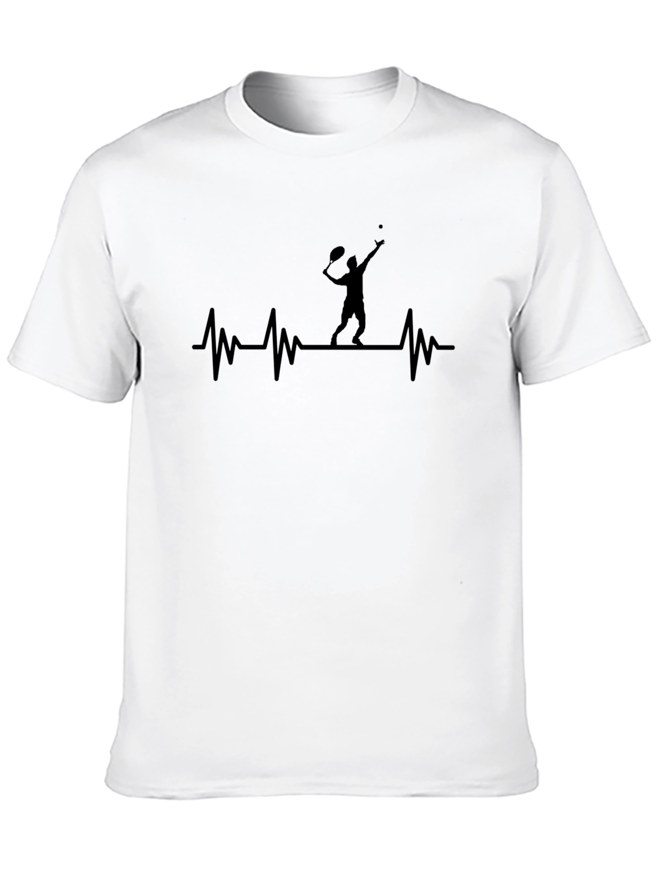 Tennis Heartbeat T-Shirt - Serve Up Style!