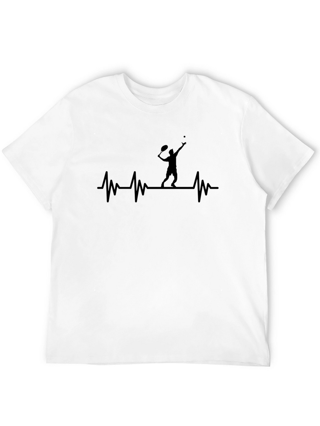 Tennis Heartbeat T-Shirt - Serve Up Style!