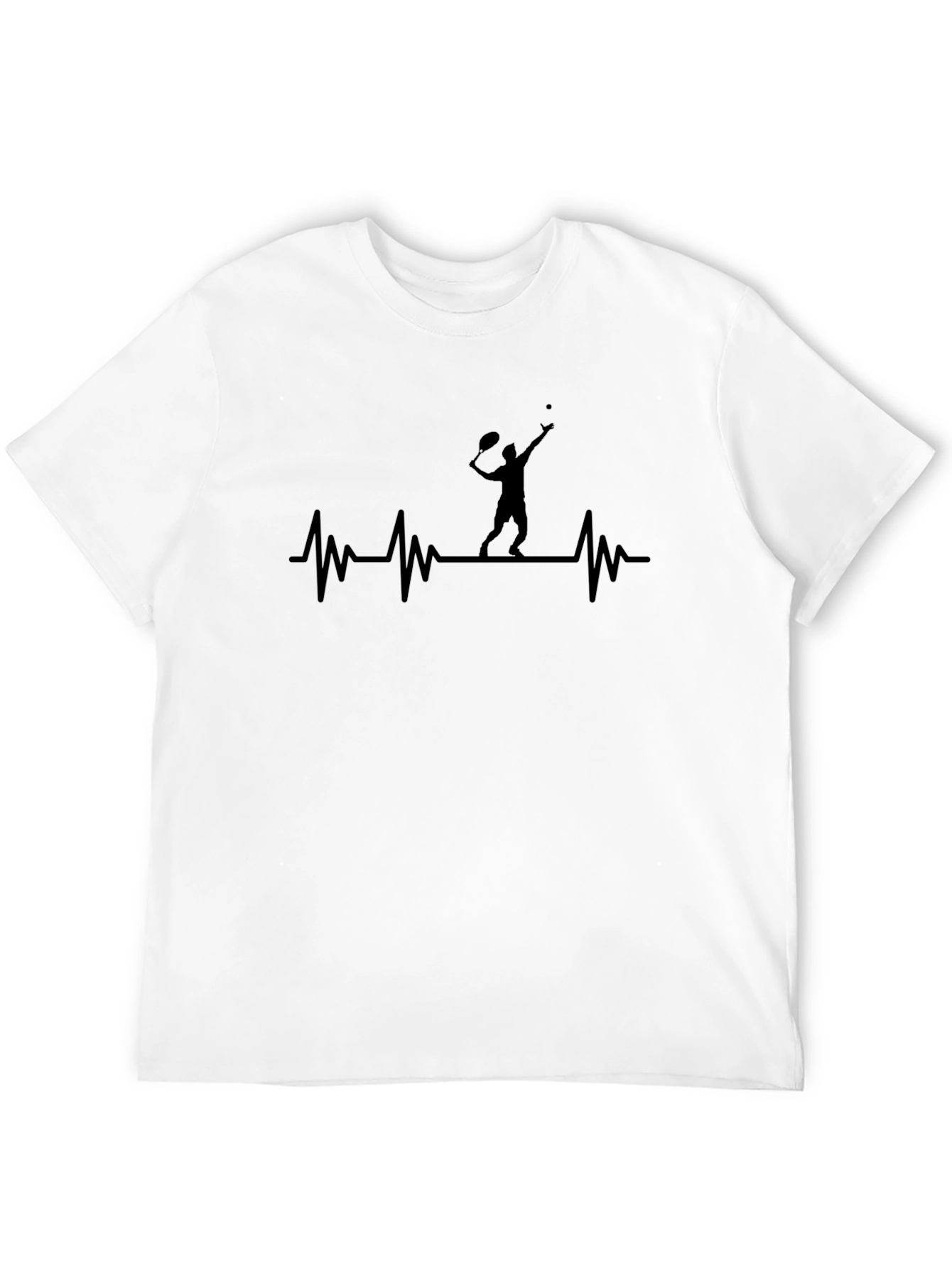 Tennis Heartbeat T-Shirt - Serve Up Style!