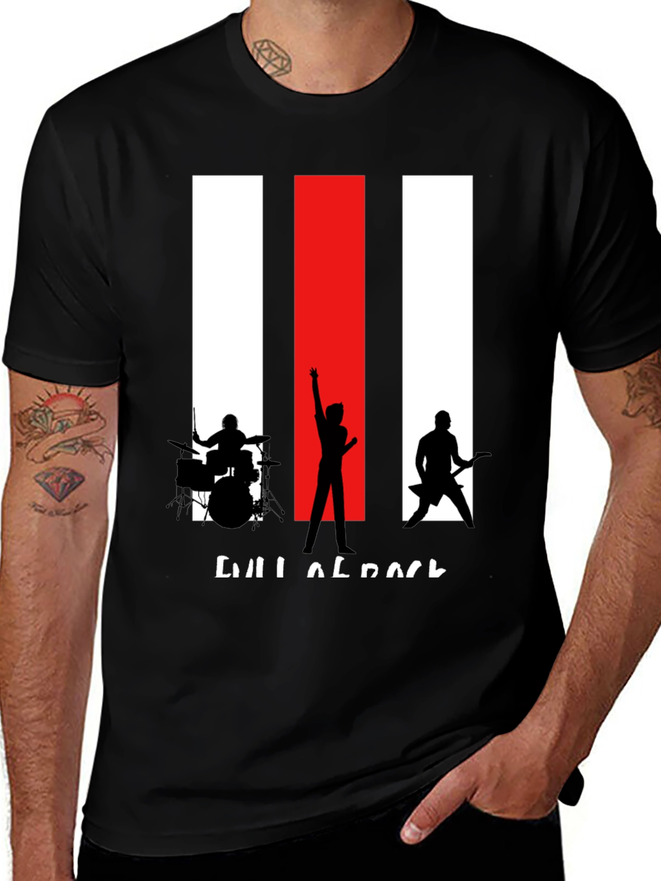 Rock Band Silhouette Graphic Tee