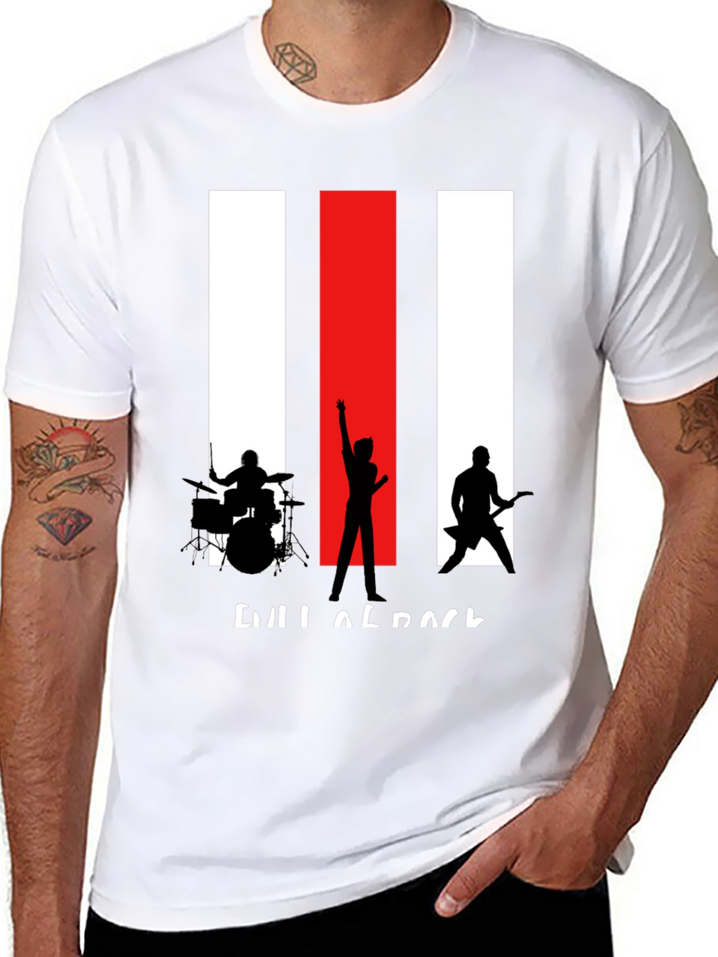 Rock Band Silhouette Graphic Tee