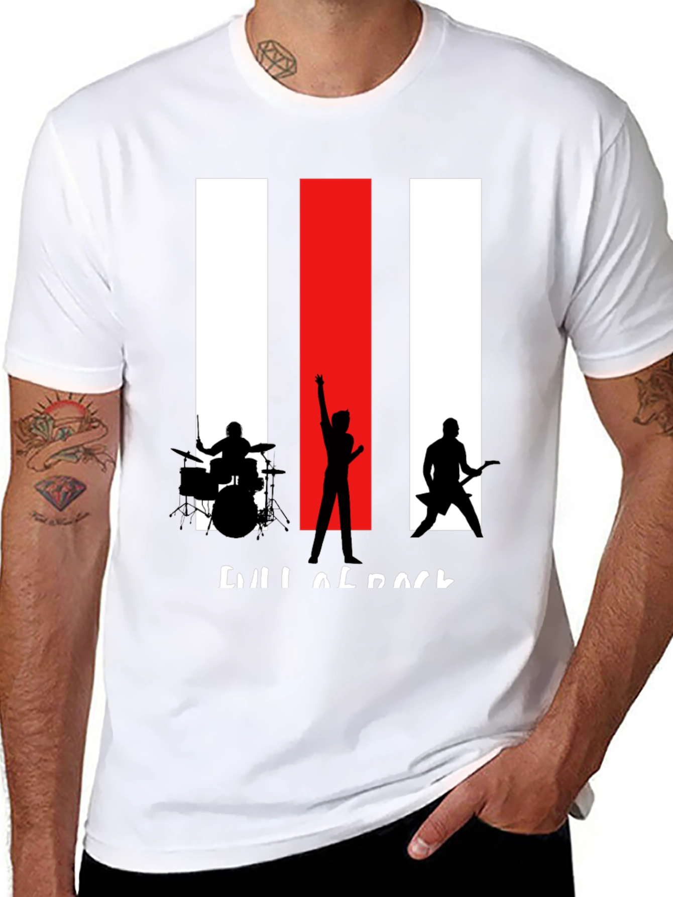 Rock Band Silhouette Graphic Tee