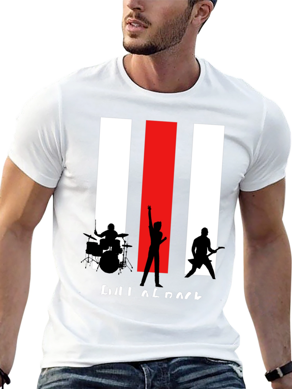 Rock Band Silhouette Graphic Tee