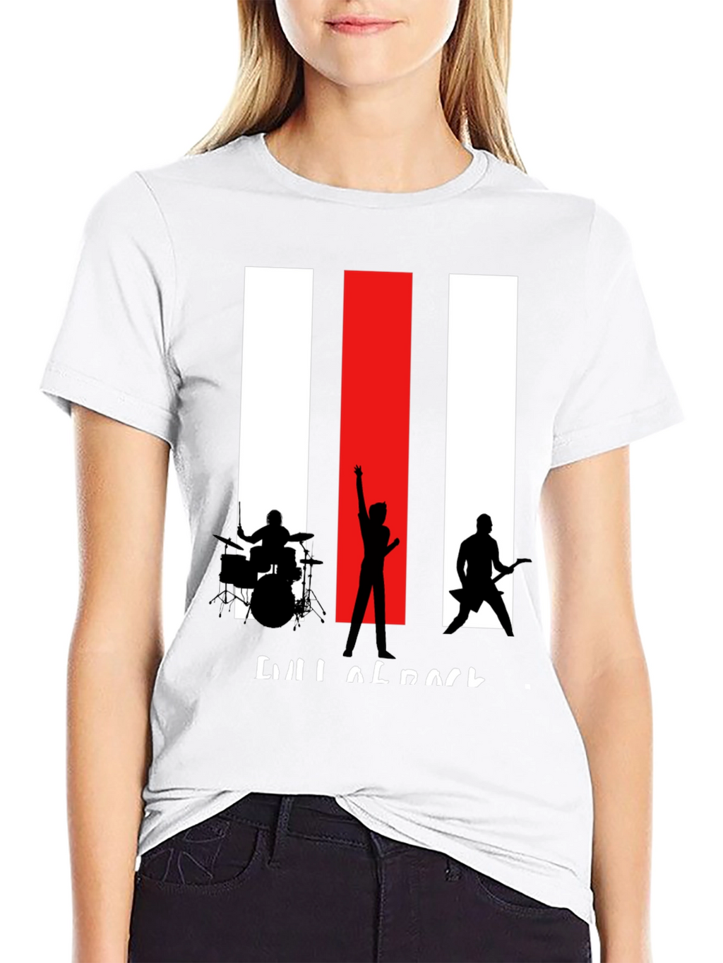 Rock Band Silhouette Graphic Tee