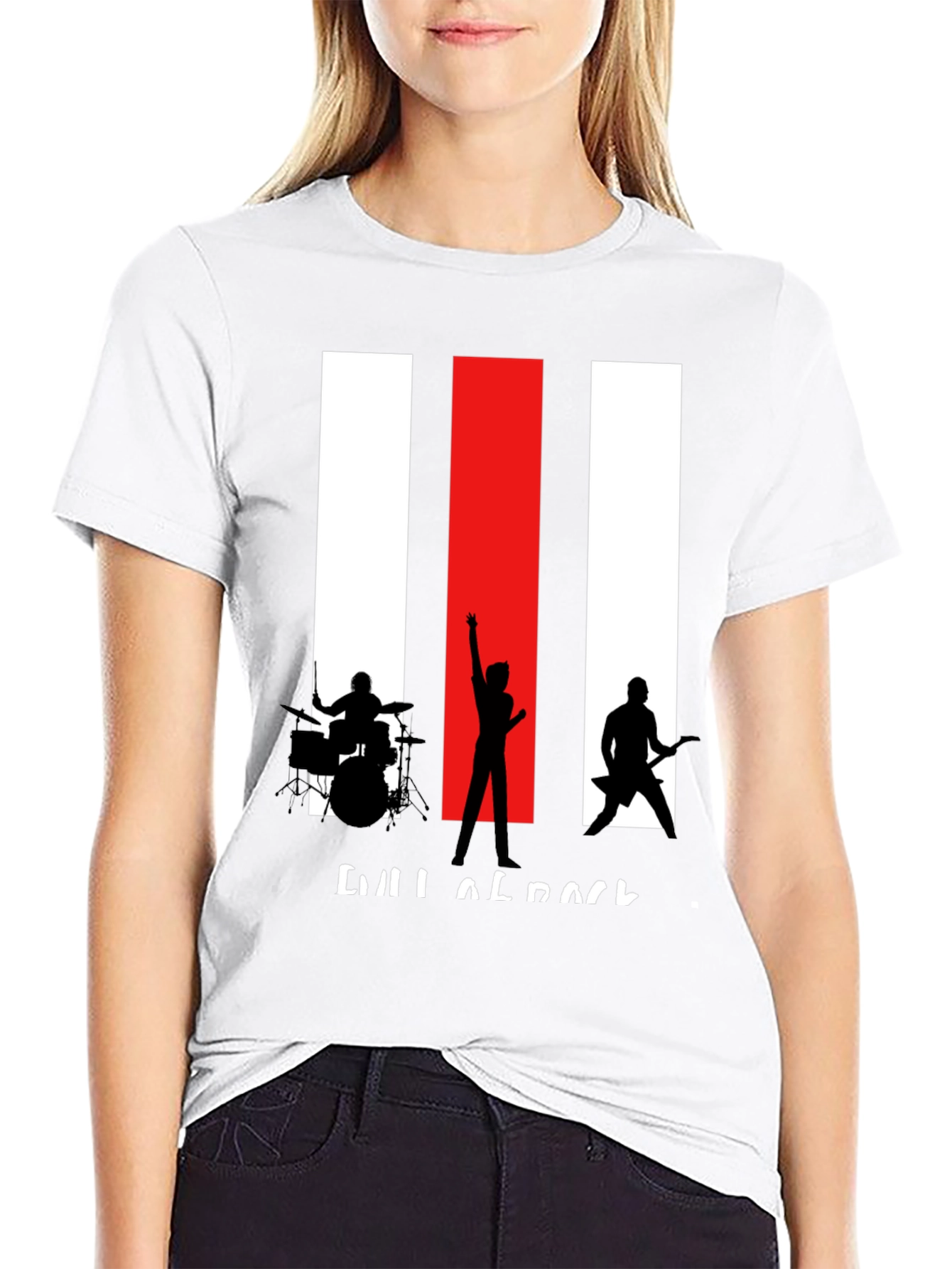 Rock Band Silhouette Graphic Tee