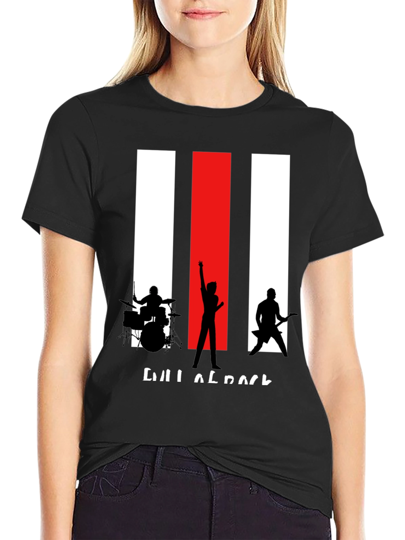 Rock Band Silhouette Graphic Tee