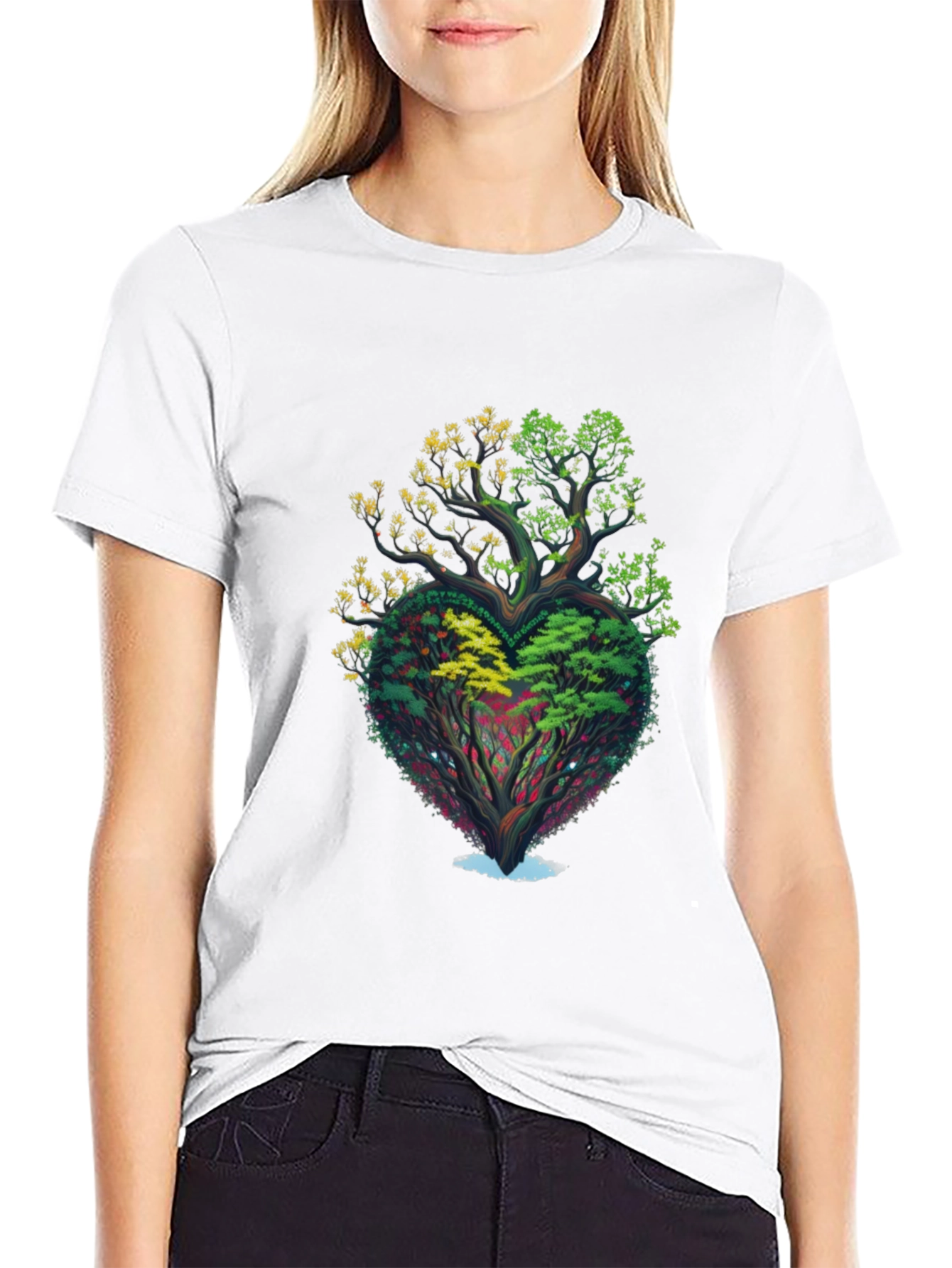 Heart Tree Graphic T-Shirt