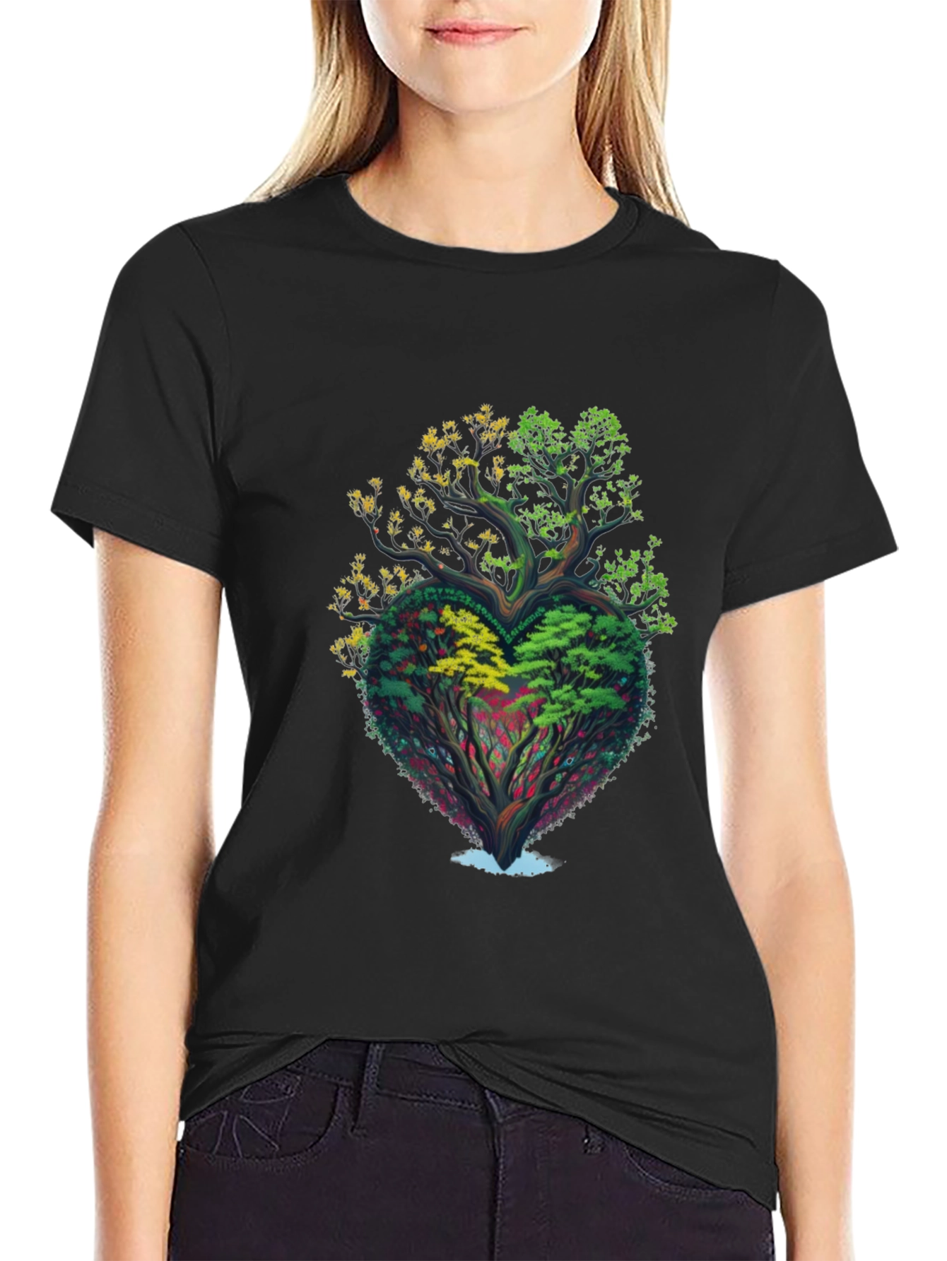 Heart Tree Graphic T-Shirt