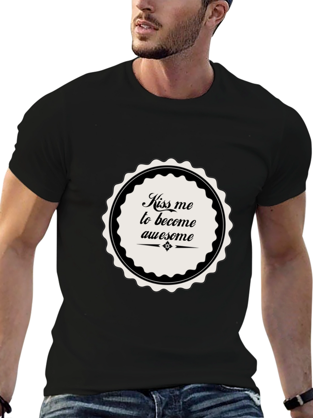 Kiss Me To Become Awesome T-Shirt