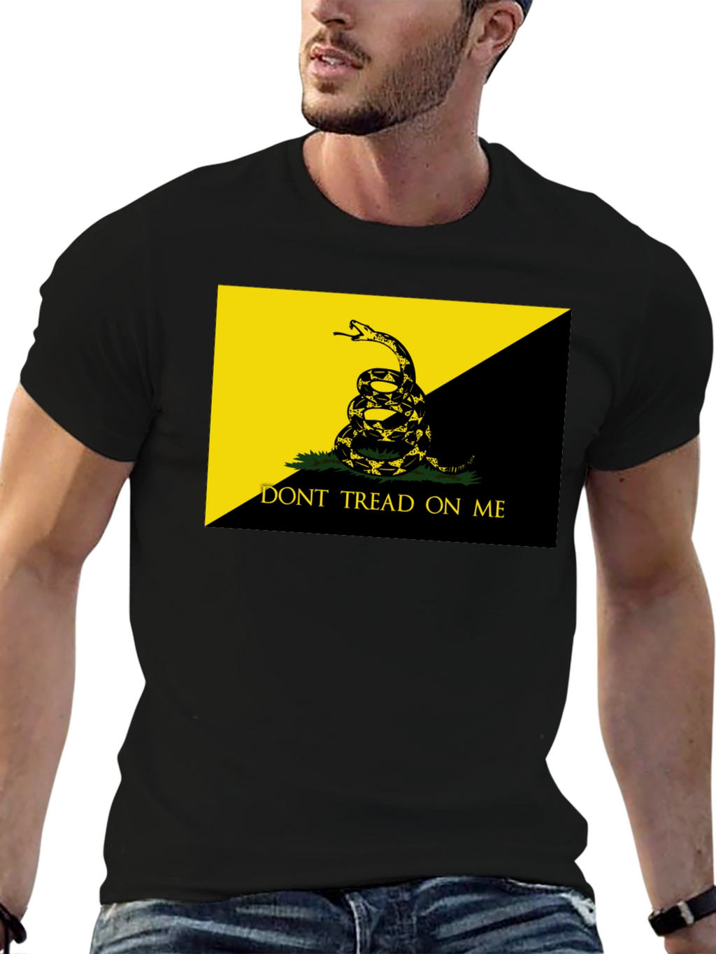 Dont Tread On Me Black T-Shirt