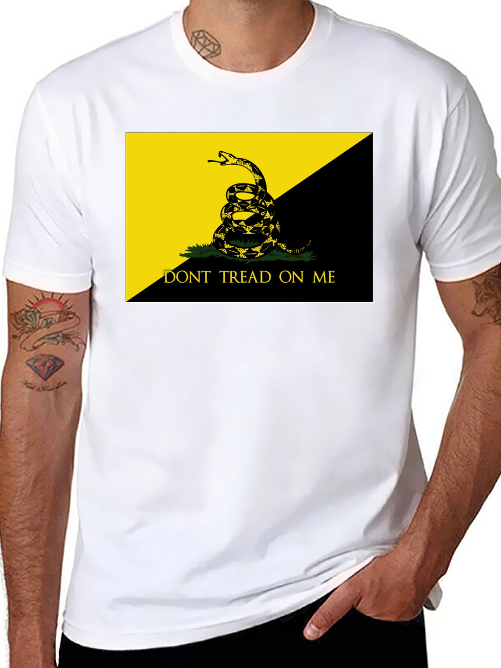 Dont Tread On Me Black T-Shirt