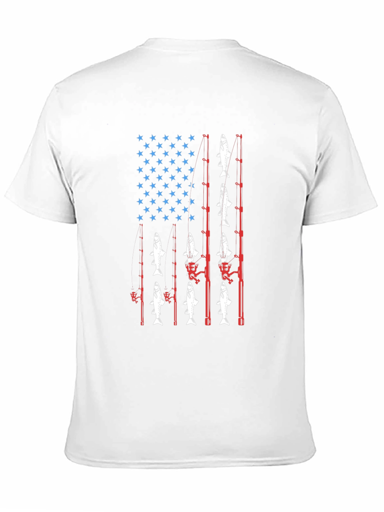 Fishing USA Flag T-Shirt