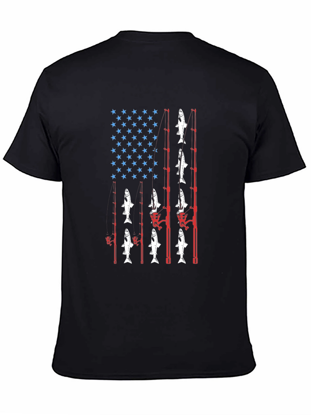 Fishing USA Flag T-Shirt