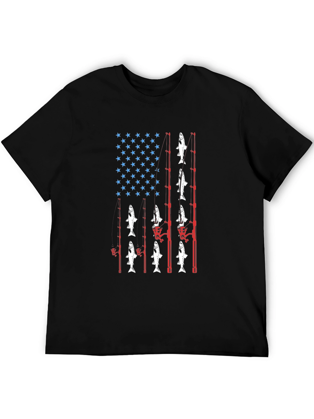 Fishing USA Flag T-Shirt