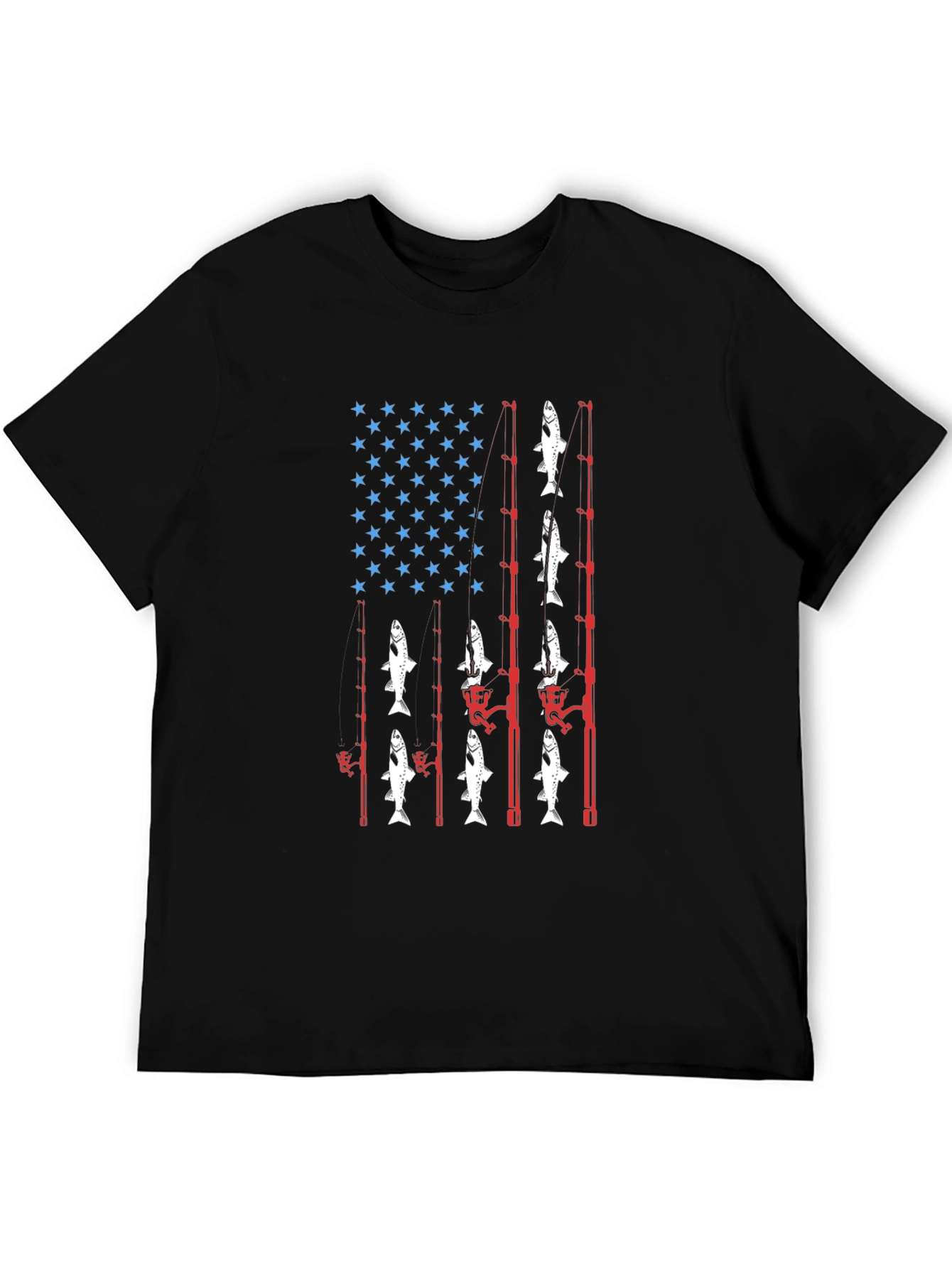 Fishing USA Flag T-Shirt