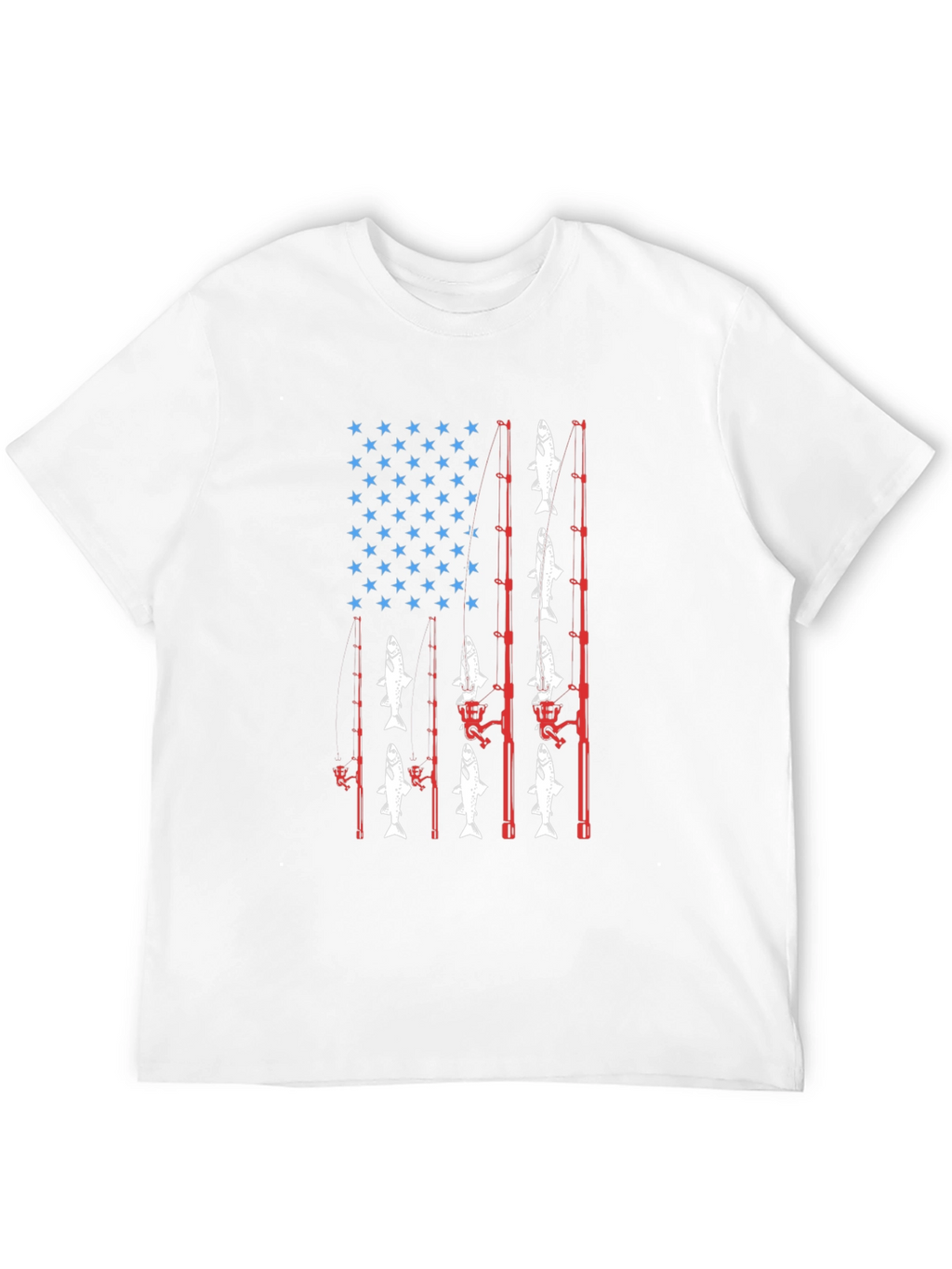 Fishing USA Flag T-Shirt