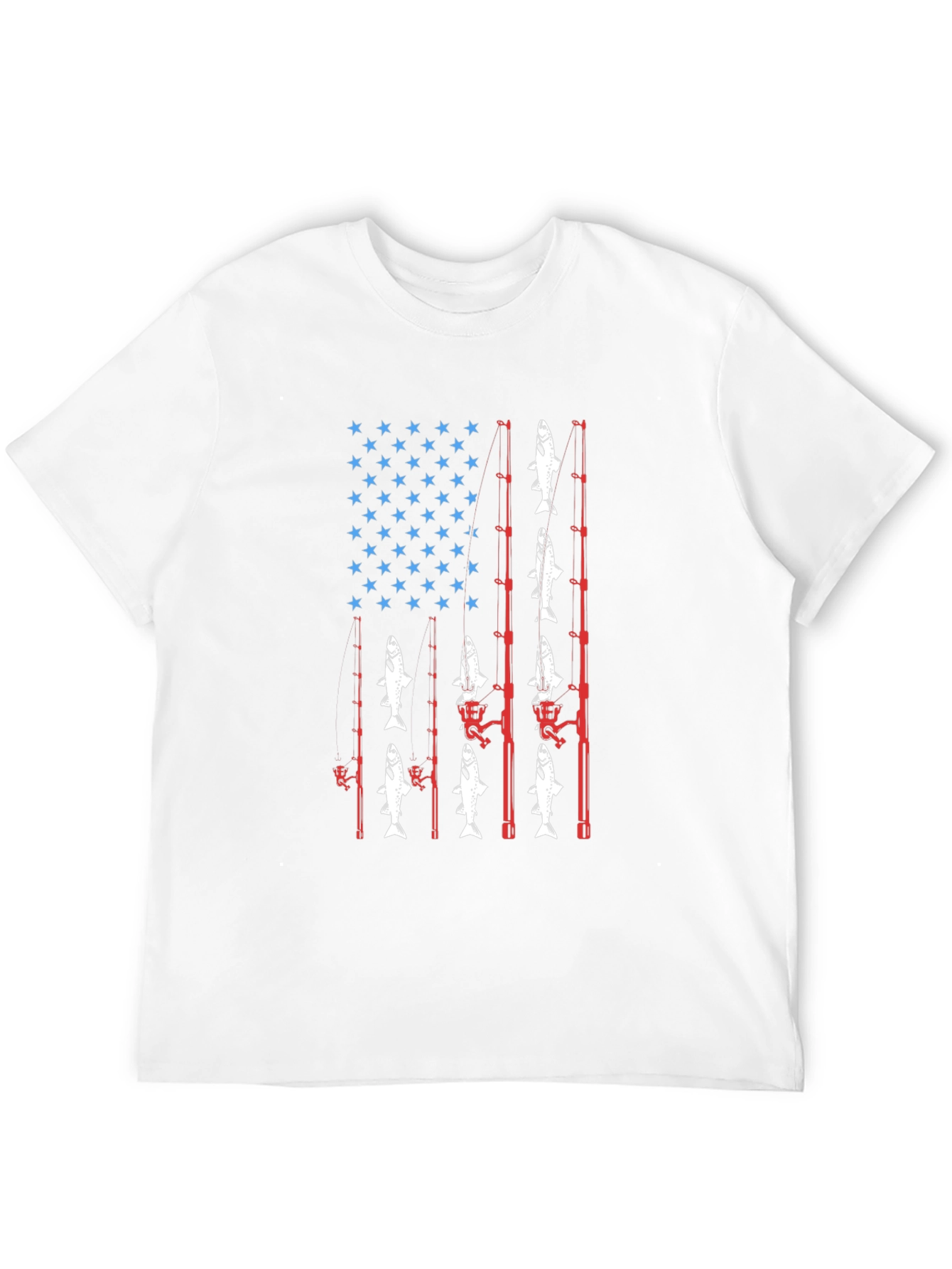 Fishing USA Flag T-Shirt