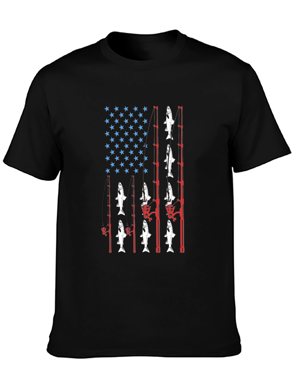 Fishing USA Flag T-Shirt