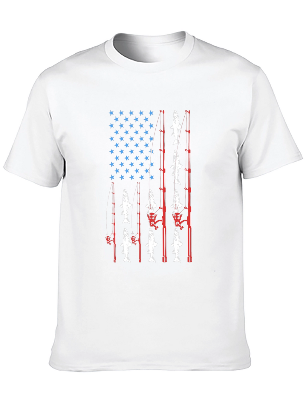Fishing USA Flag T-Shirt