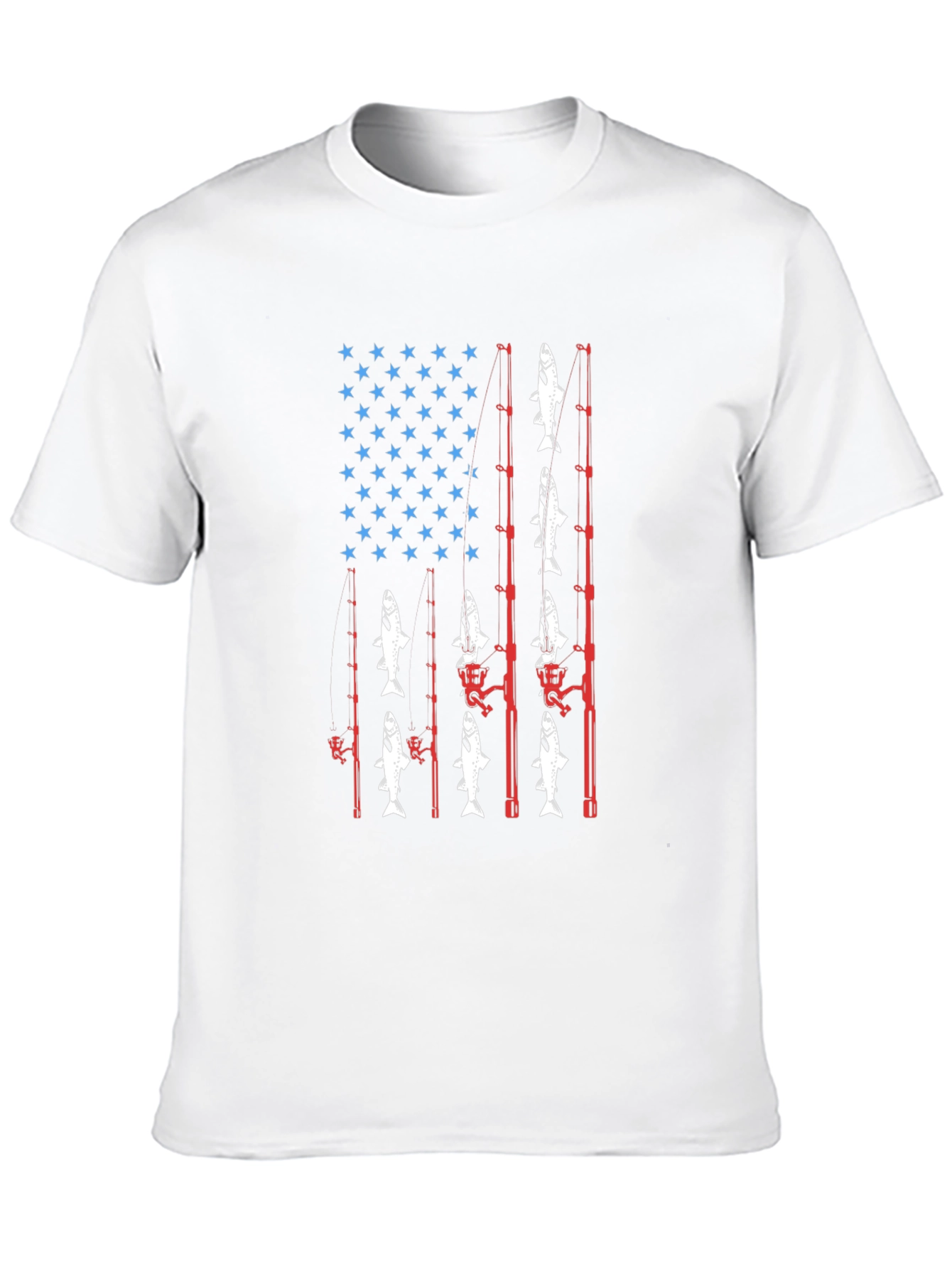 Fishing USA Flag T-Shirt