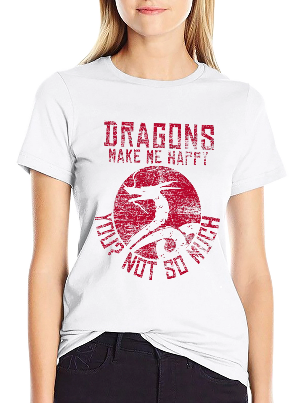 Dragons Make Me Happy Graphic T-Shirt