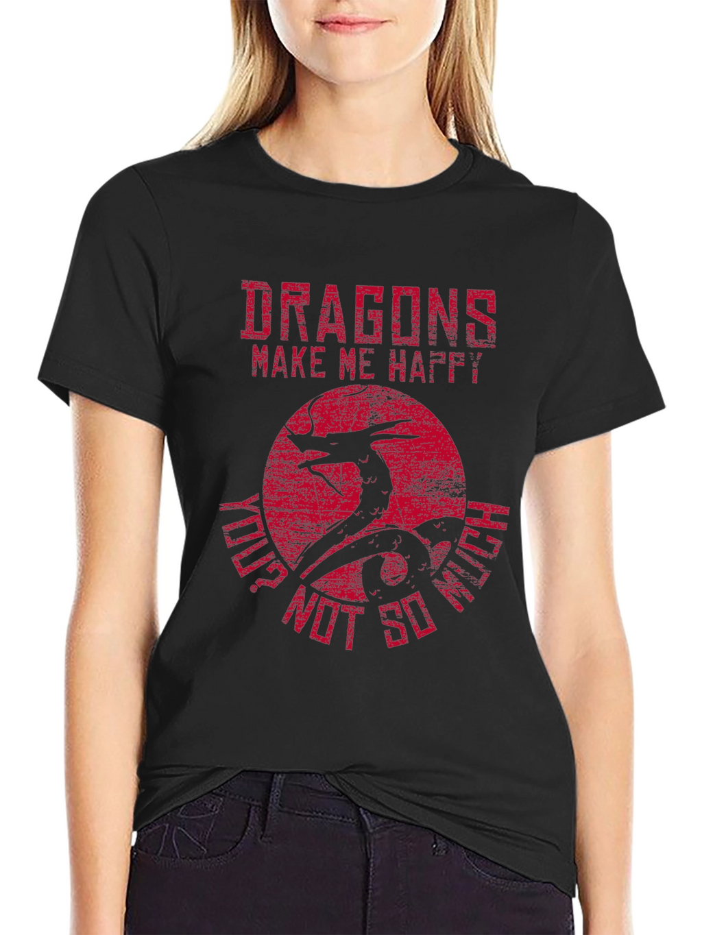 Dragons Make Me Happy Graphic T-Shirt