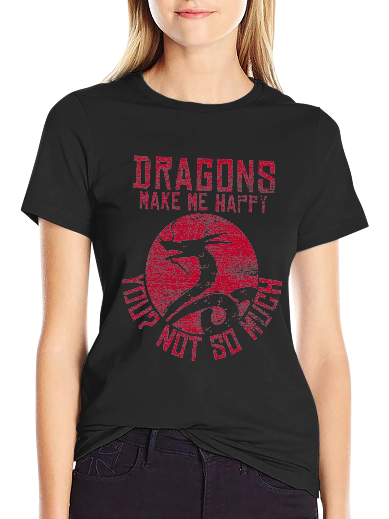 Dragons Make Me Happy Graphic T-Shirt