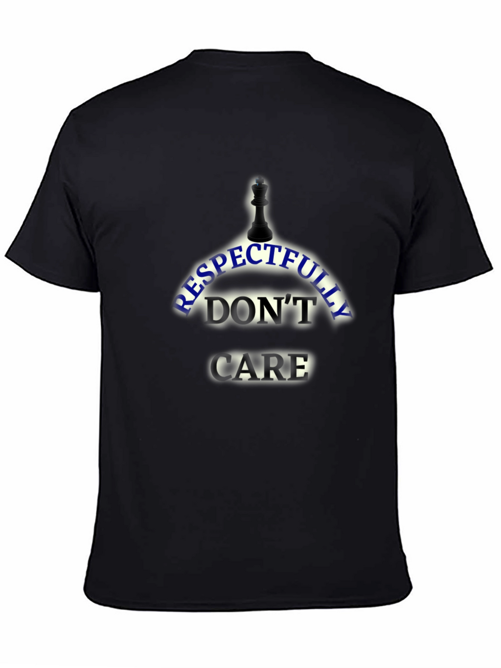 Respectfully Dont Care Black T-Shirt
