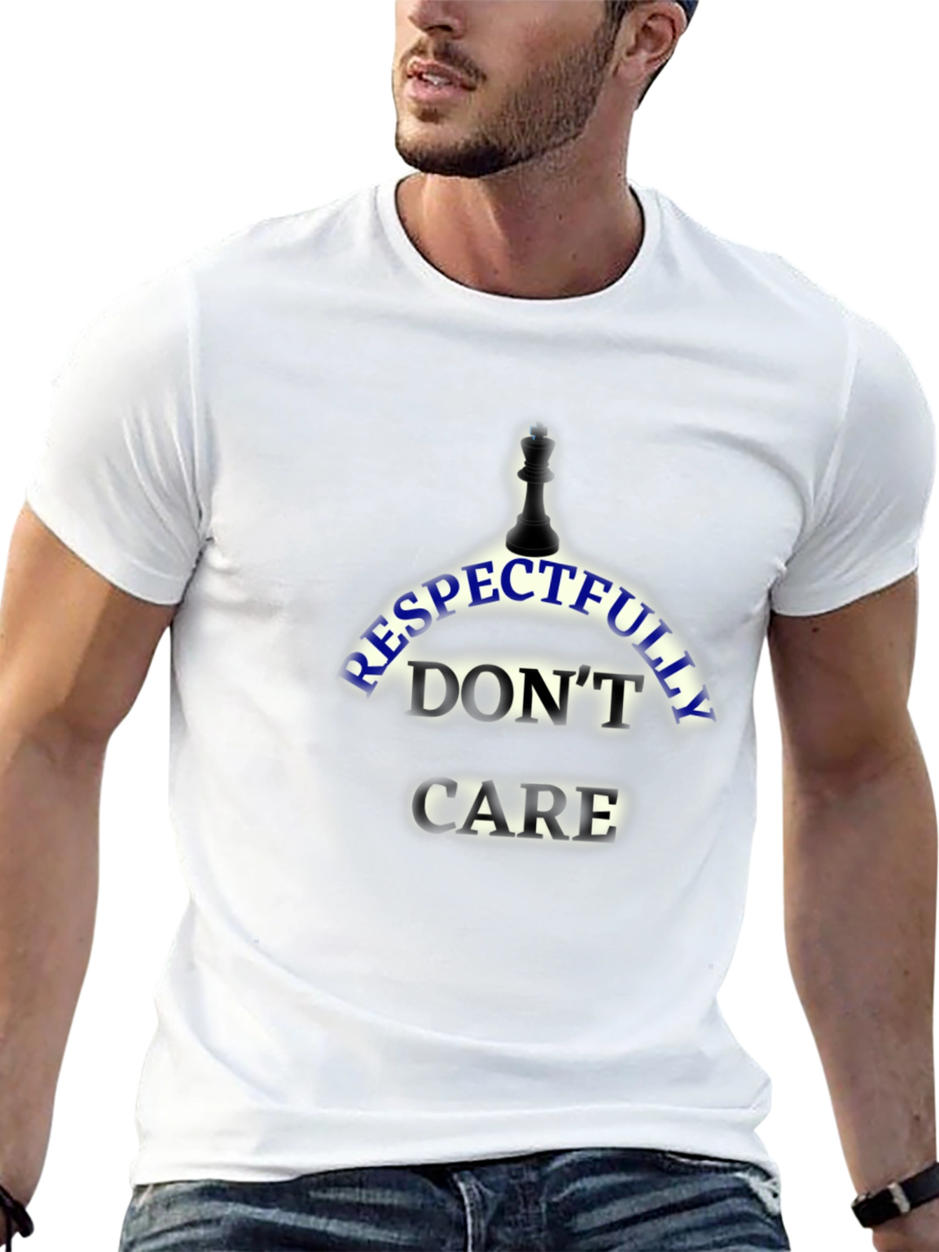 Respectfully Dont Care Black T-Shirt