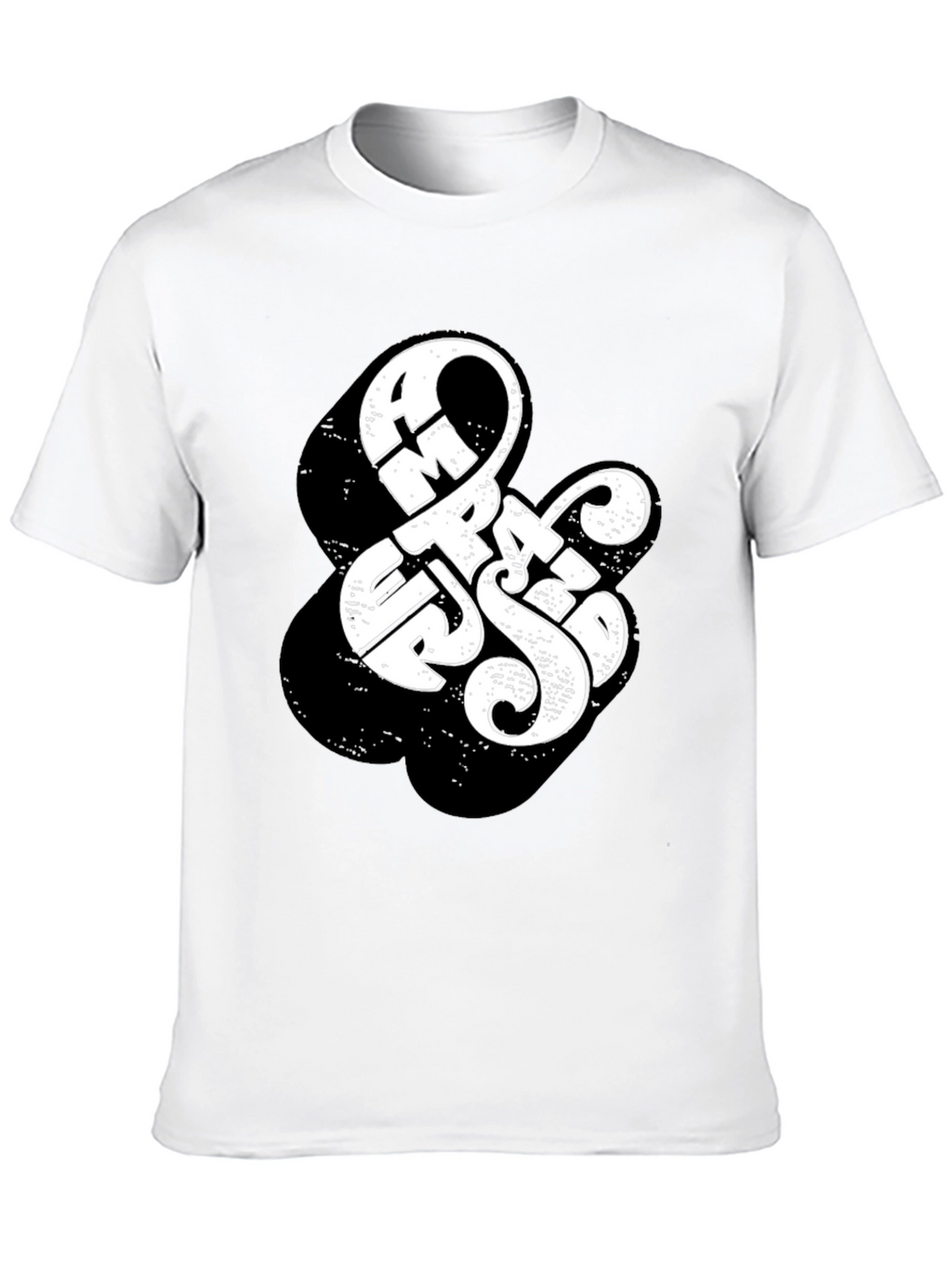 Ampersand Graphic Print Black Cotton T-Shirt