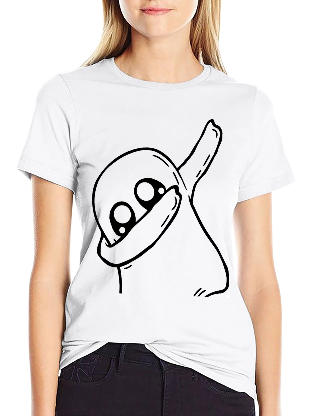 Dabbing Ghost Graphic Tee - Halloween Fun!