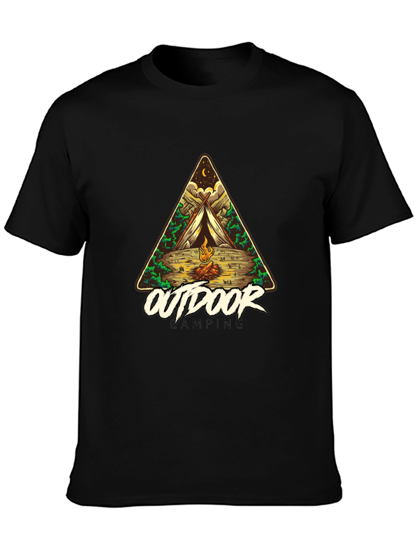 Outdoor Camping Graphic Tee - Adventure Awaits!