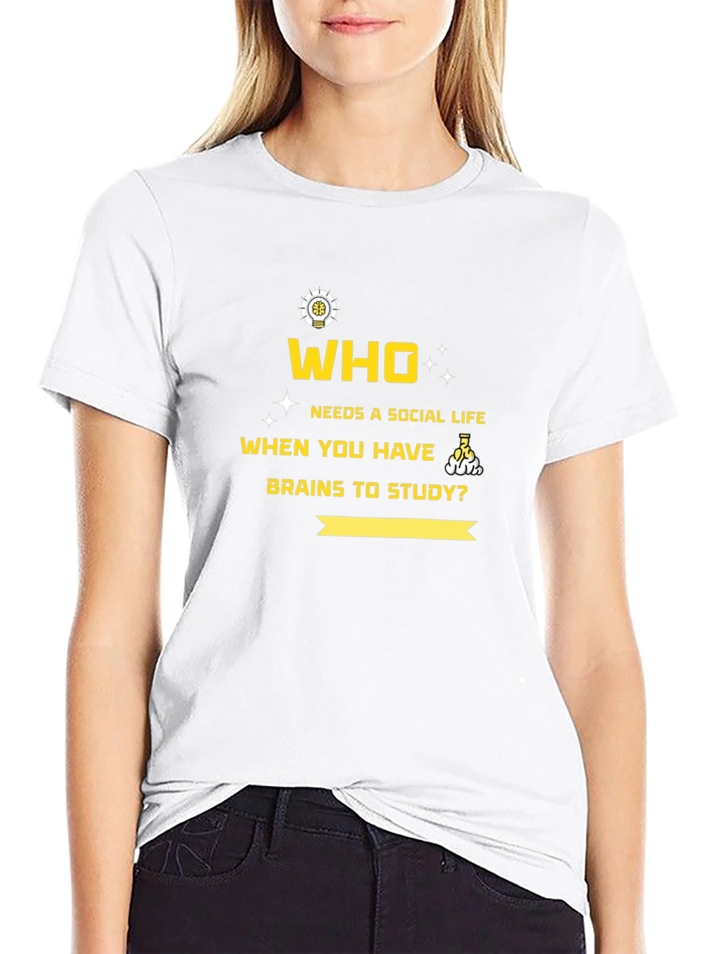 Brainy T-Shirt: No Social Life Needed!