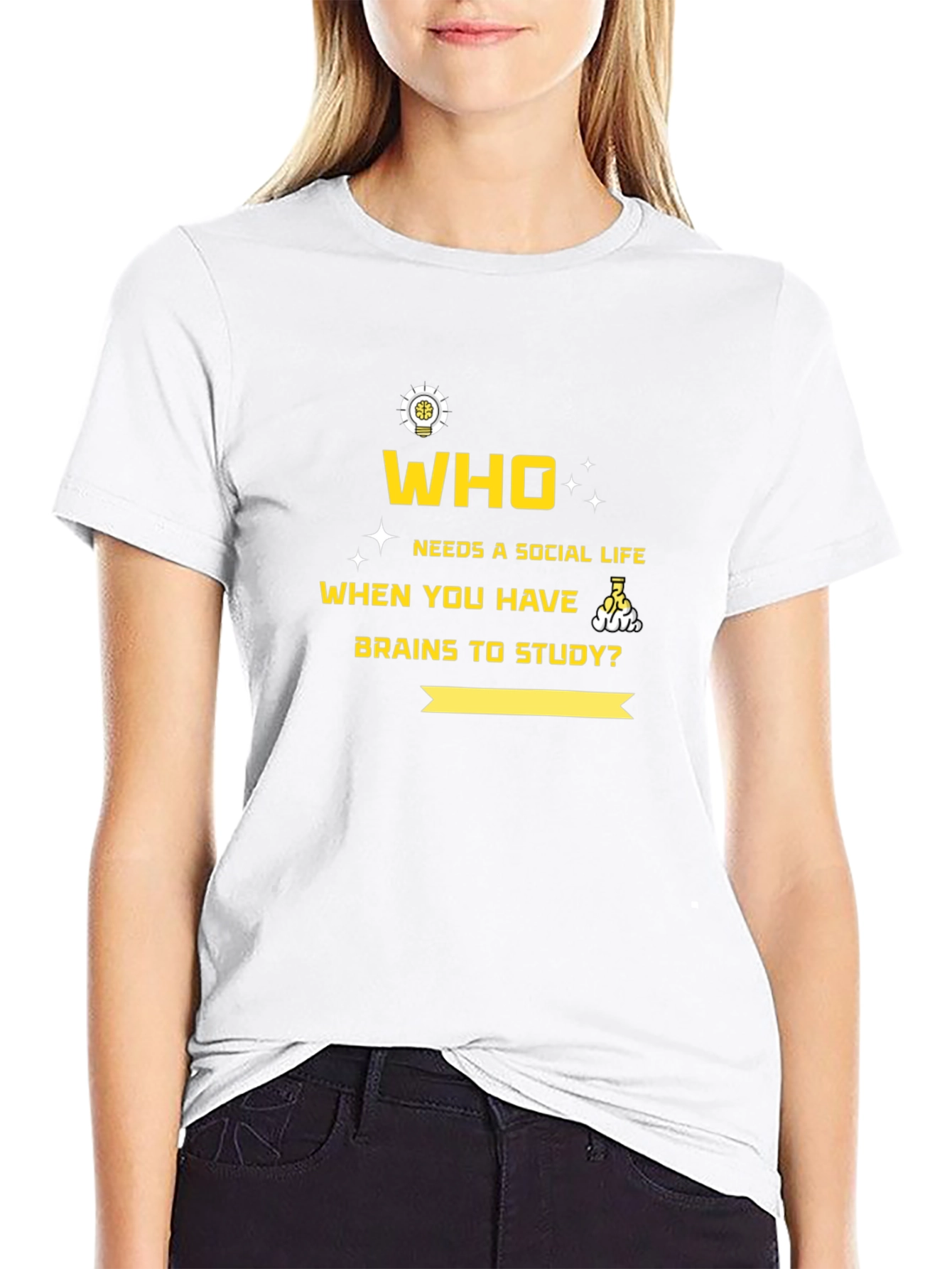 Brainy T-Shirt: No Social Life Needed!