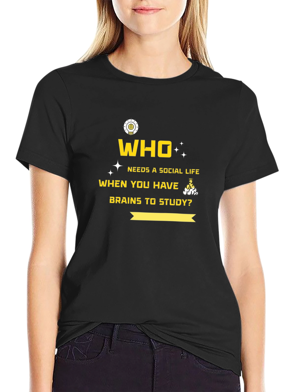 Brainy T-Shirt: No Social Life Needed!