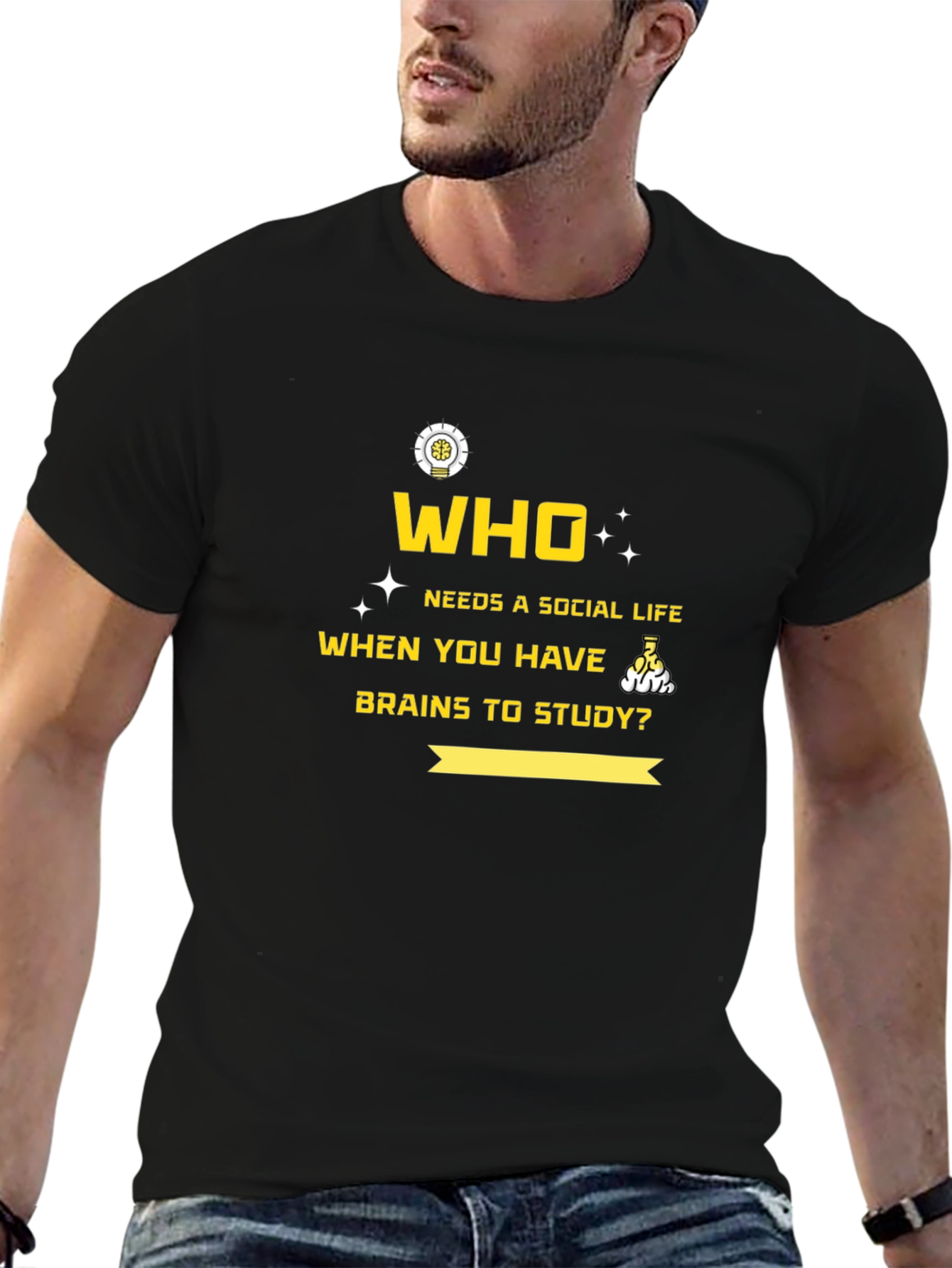 Brainy T-Shirt: No Social Life Needed!
