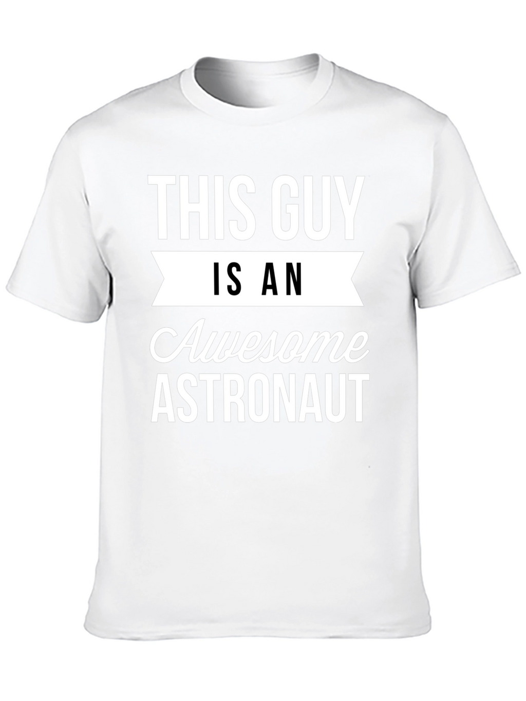 Awesome Astronaut Graphic T-Shirt - Black