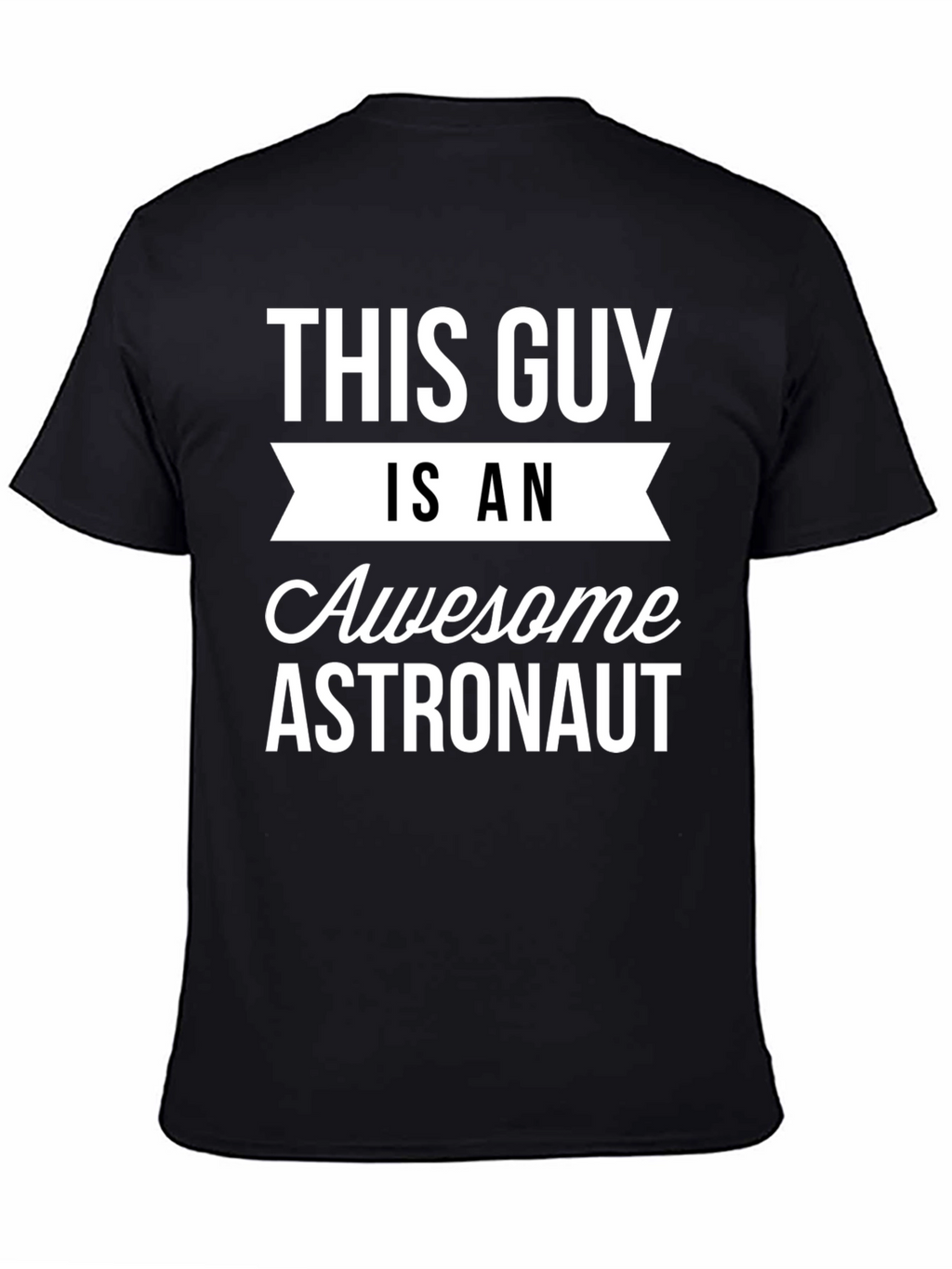 Awesome Astronaut Graphic T-Shirt - Black