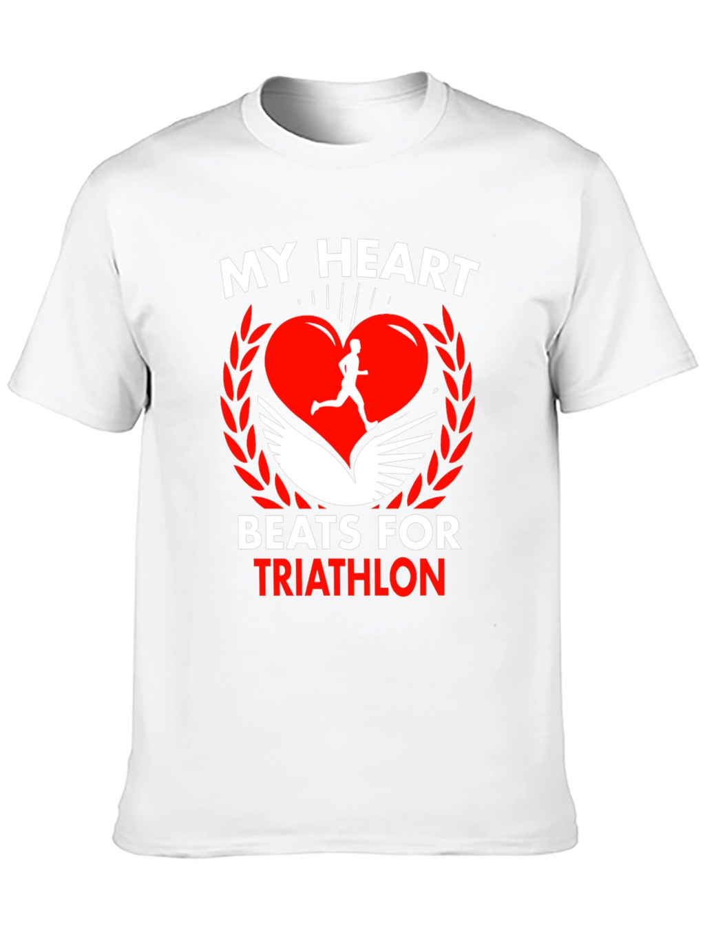 My Heart Beats for Triathlon Graphic T-Shirt