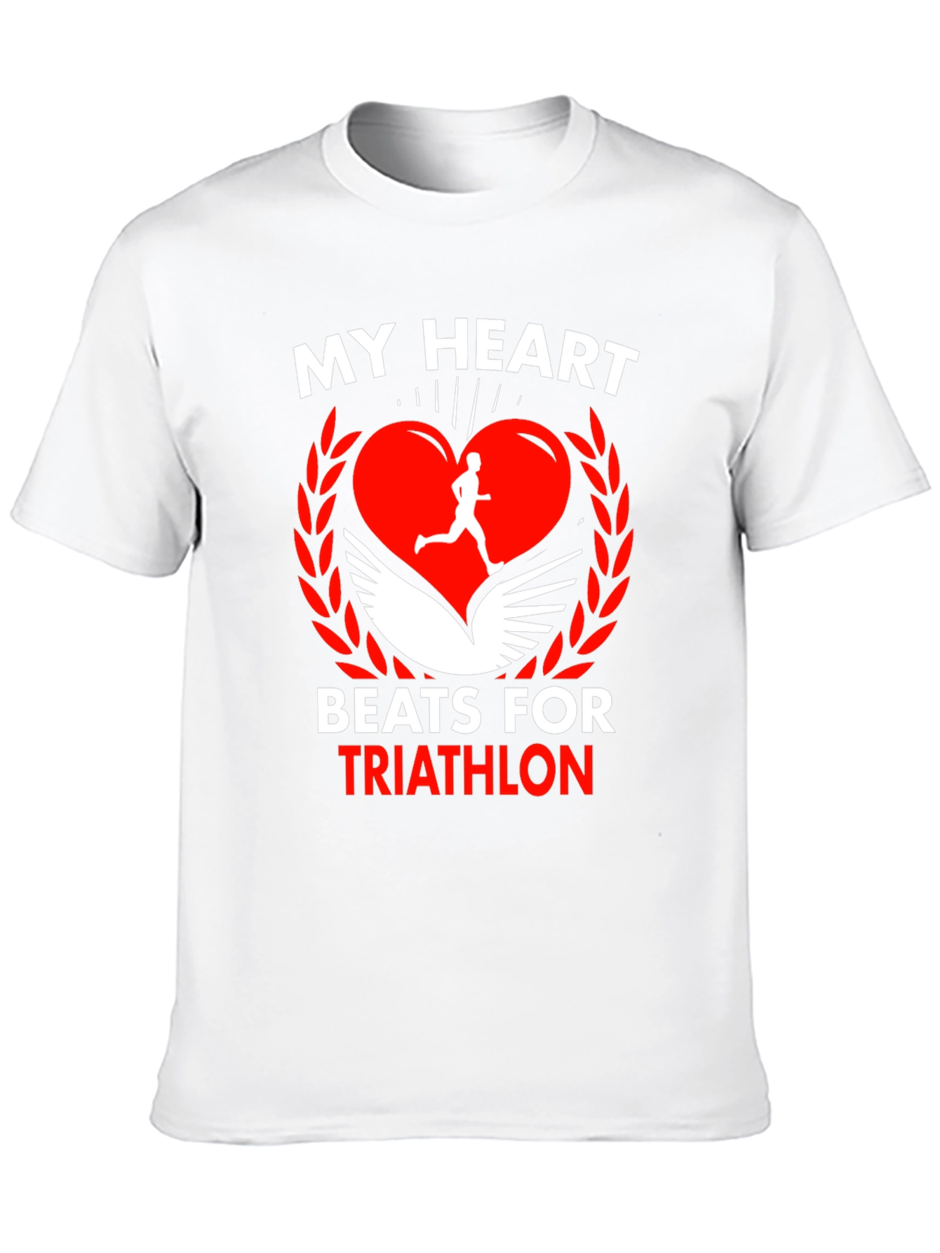 My Heart Beats for Triathlon Graphic T-Shirt