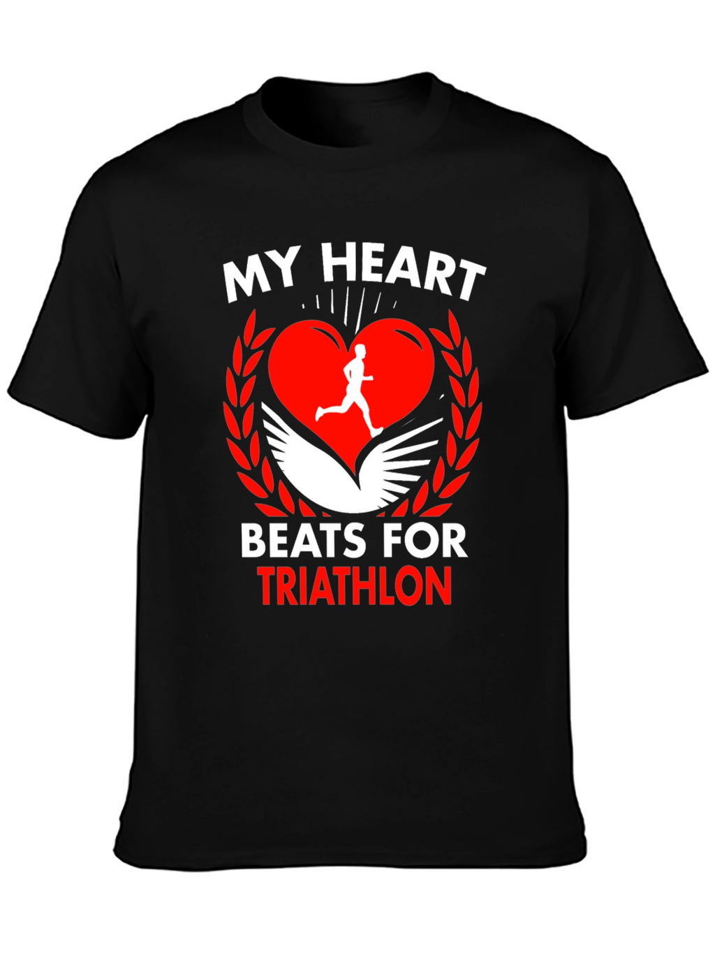 My Heart Beats for Triathlon Graphic T-Shirt