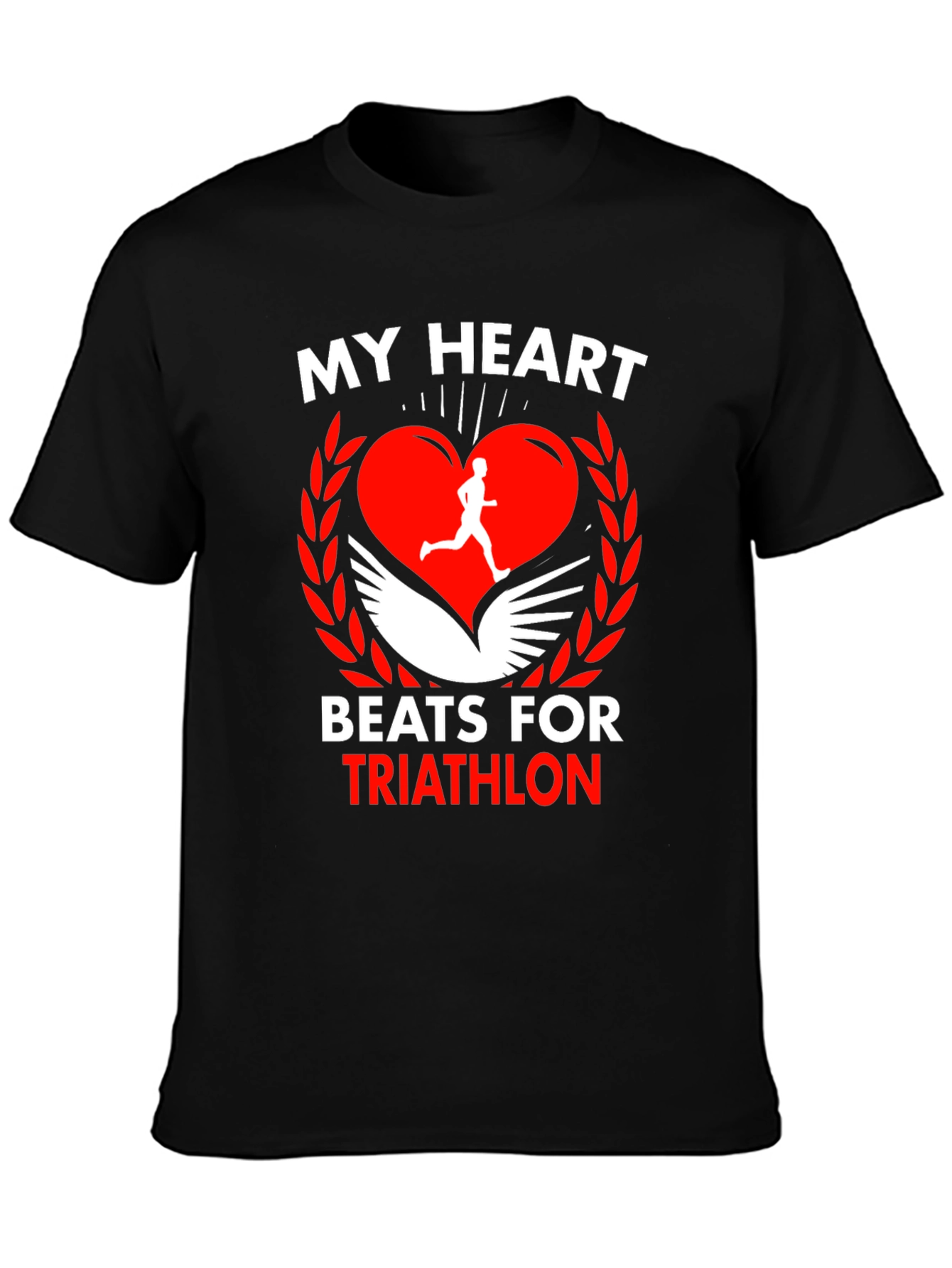 My Heart Beats for Triathlon Graphic T-Shirt