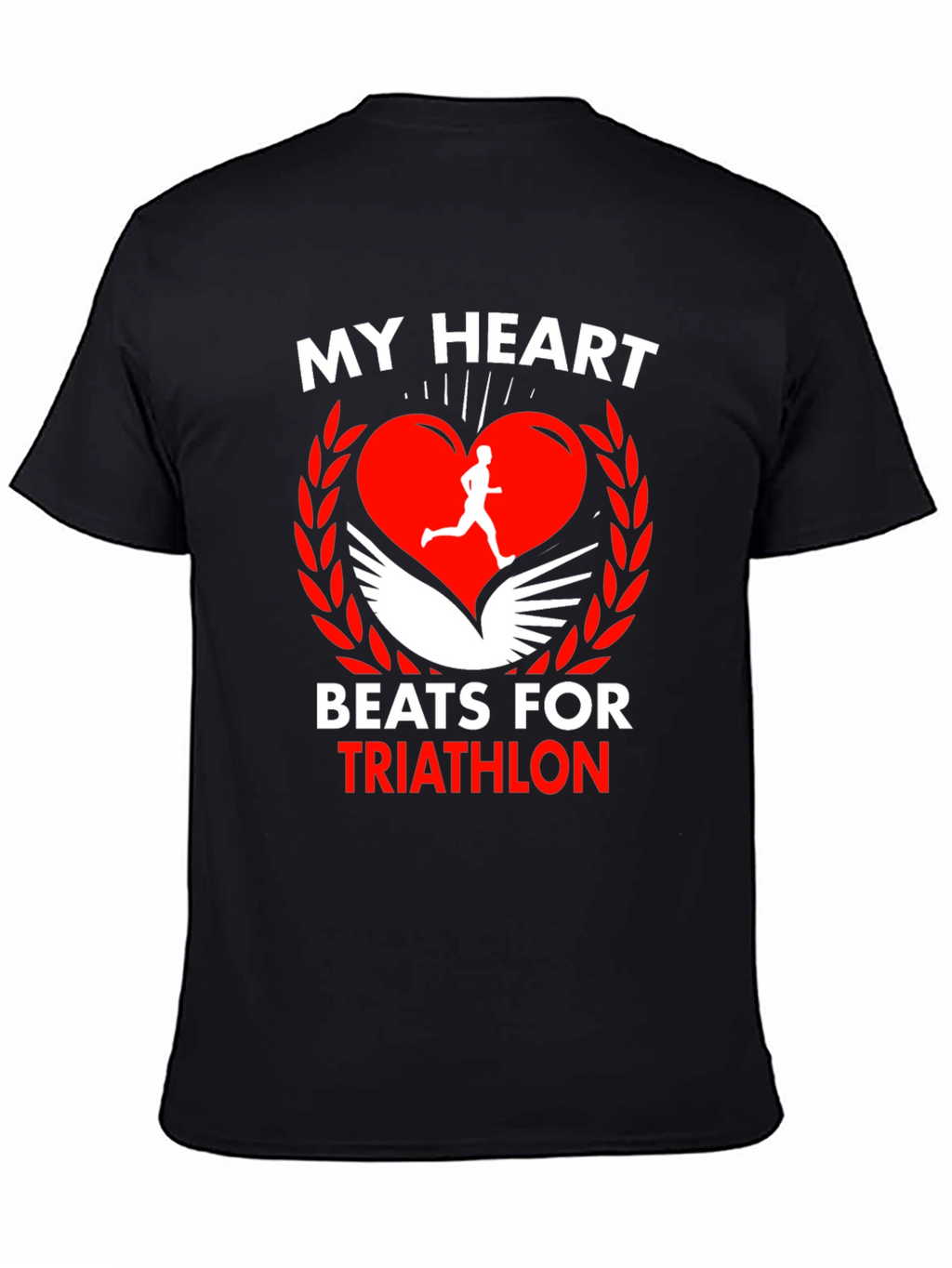 My Heart Beats for Triathlon Graphic T-Shirt